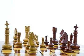 Wooden chess competition