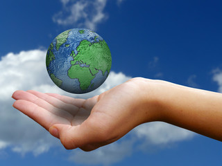 Whole world in hers hands