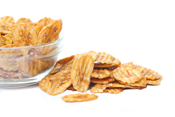 dried tropical bananas