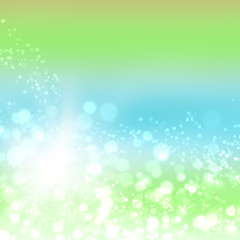 Fototapeta na wymiar green bokeh abstract light background