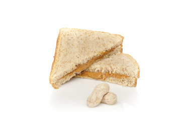 A peanut butter sandwhich