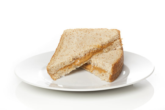 A peanut butter sandwhich