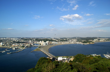 Fototapeta na wymiar Krajobraz widziany z Enoshima
