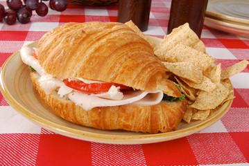 Croissant sandwich
