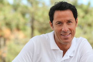 man smiling
