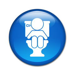 Boton brillante bebé en WC