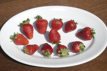 strawberries. The fruit of the health