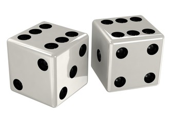 white dice