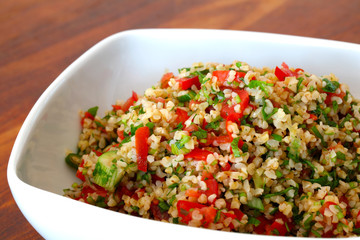 Lebanese Tabbouleh in a bowl