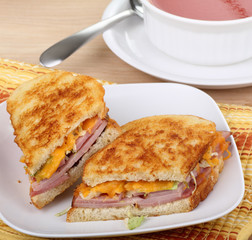Grilled Ham and Cheese Sandwich