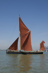 Wooden Thames Sailing Barge