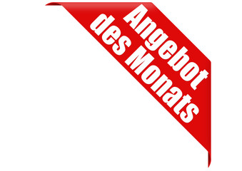 angebot des monats ecke schleife band button