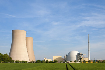 Atomkraftwerk Grohnde im Weserbergland