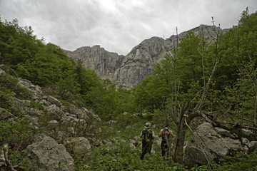 Fototapeta premium Trekking in Bosnia and Herzegovina