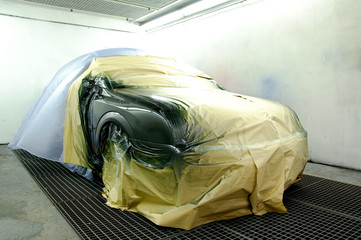 Newly painted car.