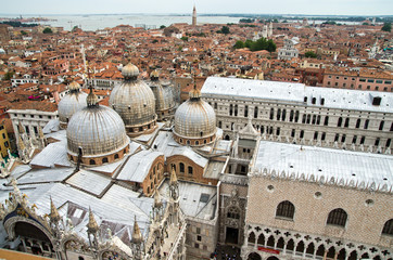 Fototapeta na wymiar , Wenecja Bazylika Świętego Marka i Pałac Dożów