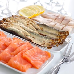 Salmon, Sprattus and Trout