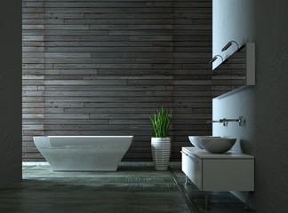 Fototapeta na wymiar Residential Design - nowoczesna łazienka