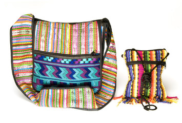 variety shoulder bag change purse made in Nicaragua