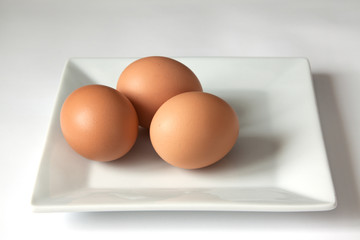 Three eggs