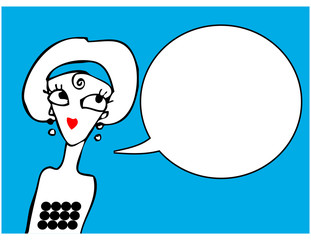 Fashion woman face icon doodley tattoo girls part 2