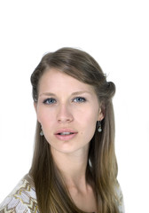 Naklejka premium girl close up