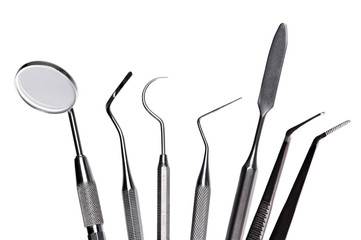 set of dental care instruments