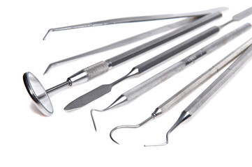 set of dental care instruments