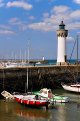Phare du port Haliguen à Quiberon en Bretagne - France