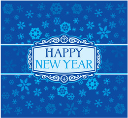 Happy New Year greeting card