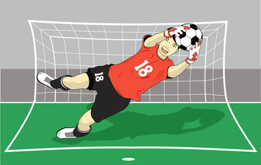 Fototapeta premium fly to catch the ball