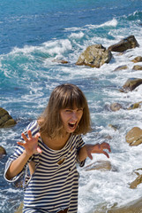 Young woman at surf  3
