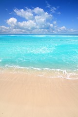 Caribbean turquoise beach perfect sea sunny day