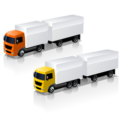 Vector truck icons set