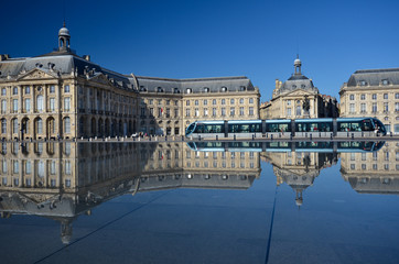 Place de la Bourse à Bordeaux