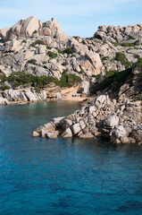 Fototapeta na wymiar Sardinia, Italy: Cala Spinosa Bay, near Santa Teresa Gallura