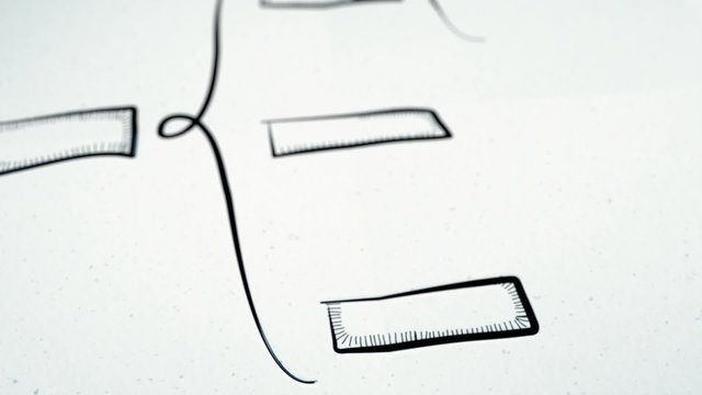 Organizational Chart Sketches Zoom Out (Plain + Colors)