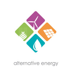 Logo alternative energy # Vector - obrazy, fototapety, plakaty