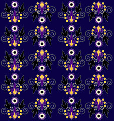 pattern with flower seamless texture