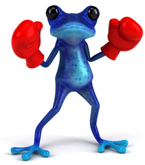 Obraz na płótnie Canvas Blue frog