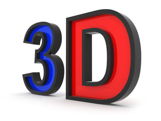 3d Film logo using transparency