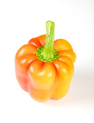 Orange pepper isolated on white