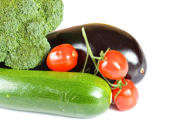 fresh and juicy vegetables isolated