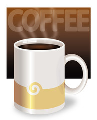 Mug filled with coffee