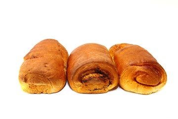 buns  isolated on white background