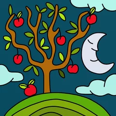 Photo sur Plexiglas Abstraction classique apple tree