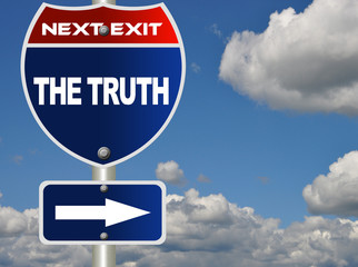 The truth road sign