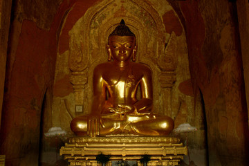 Buddha statue   inside Ananda temple, Bagan, Myanmar 6.