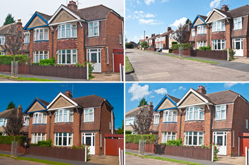Set of 4 houses
