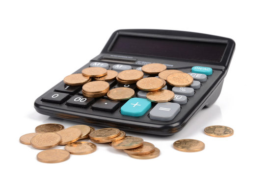 Calculator and coins